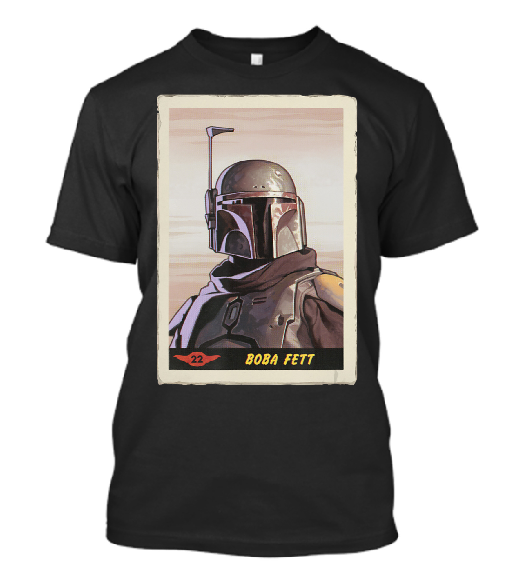 Boba Fett Star Wars Mandalorian Trading Card #22 T-Shirt