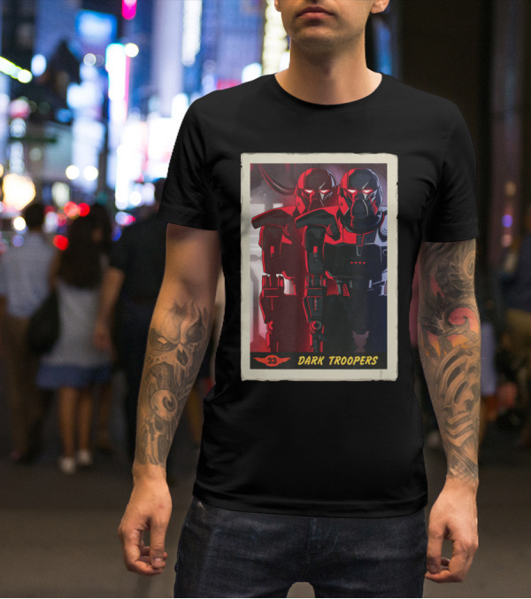Star Wars The Mandalorian Dark Troopers Bounty Number 23 Trading Card T-Shirt
