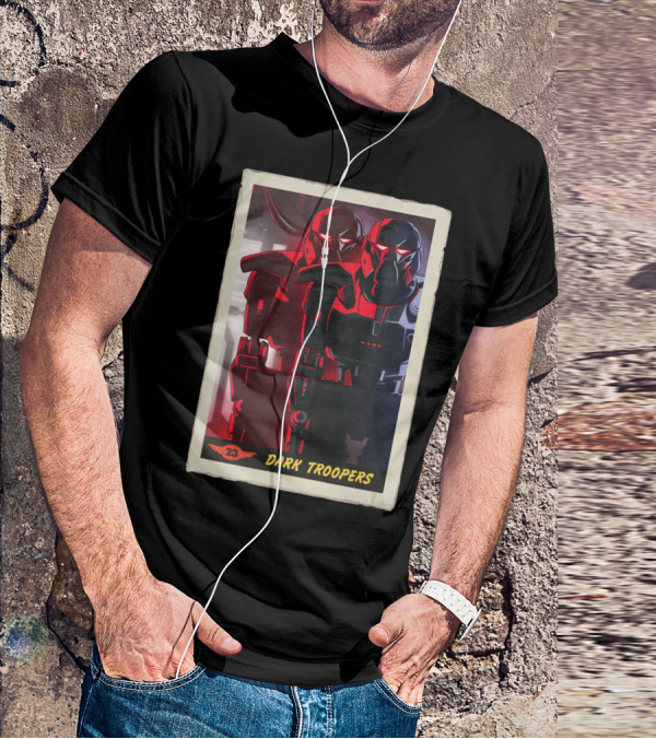 Star Wars The Mandalorian Dark Troopers Bounty Number 23 Trading Card T-Shirt