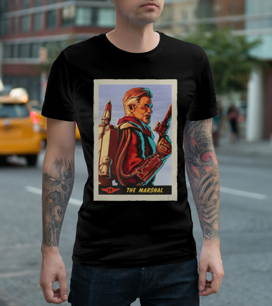 Star Wars The Mandalorian The Marshal Trading Card 19 T-Shirt