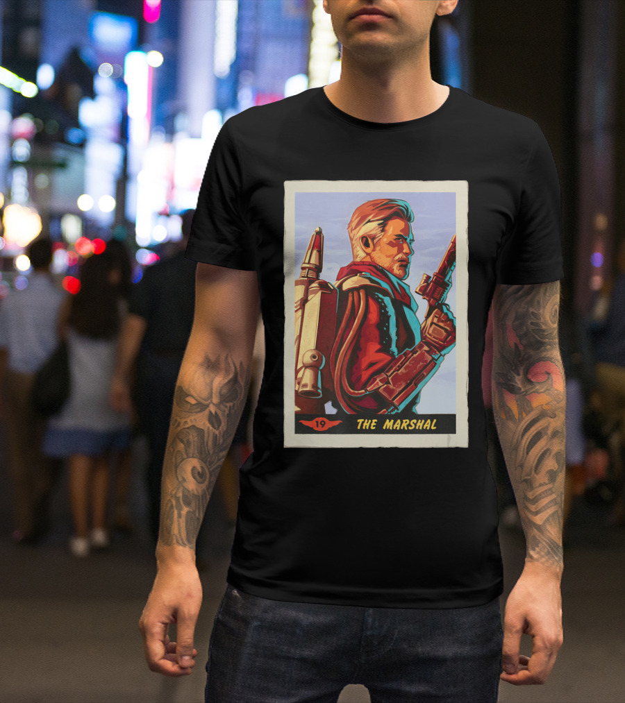 Star Wars The Mandalorian The Marshal Trading Card 19 T-Shirt