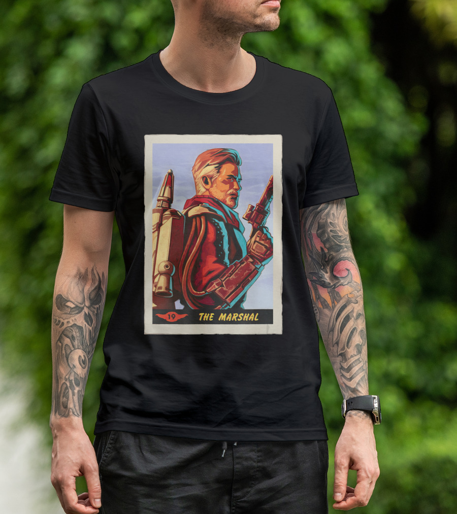 Star Wars The Mandalorian The Marshal Trading Card 19 T-Shirt