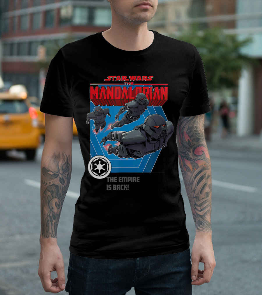 Star Wars The Mandalorian The Empire Is Back Bounty Hunter Stormtroopers T-Shirt