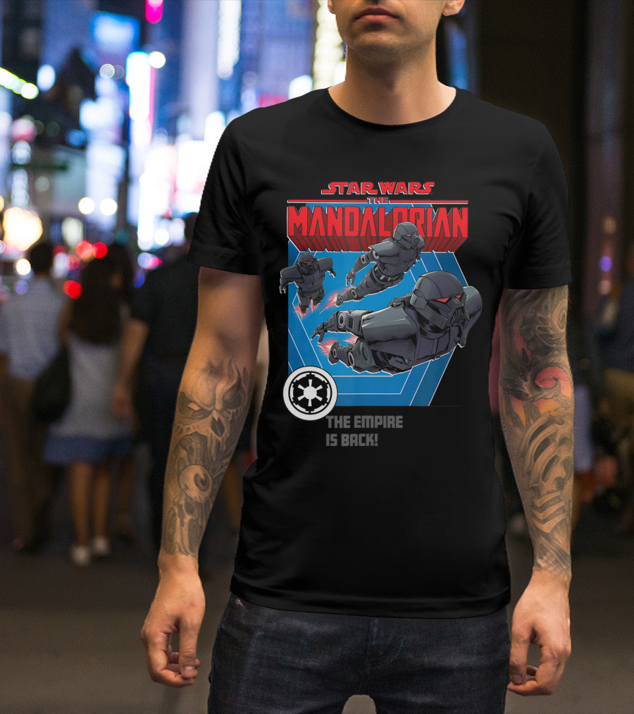 Star Wars The Mandalorian The Empire Is Back Bounty Hunter Stormtroopers T-Shirt