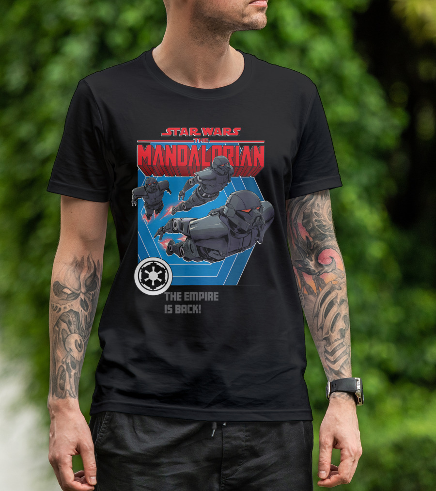 Star Wars The Mandalorian The Empire Is Back Bounty Hunter Stormtroopers T-Shirt