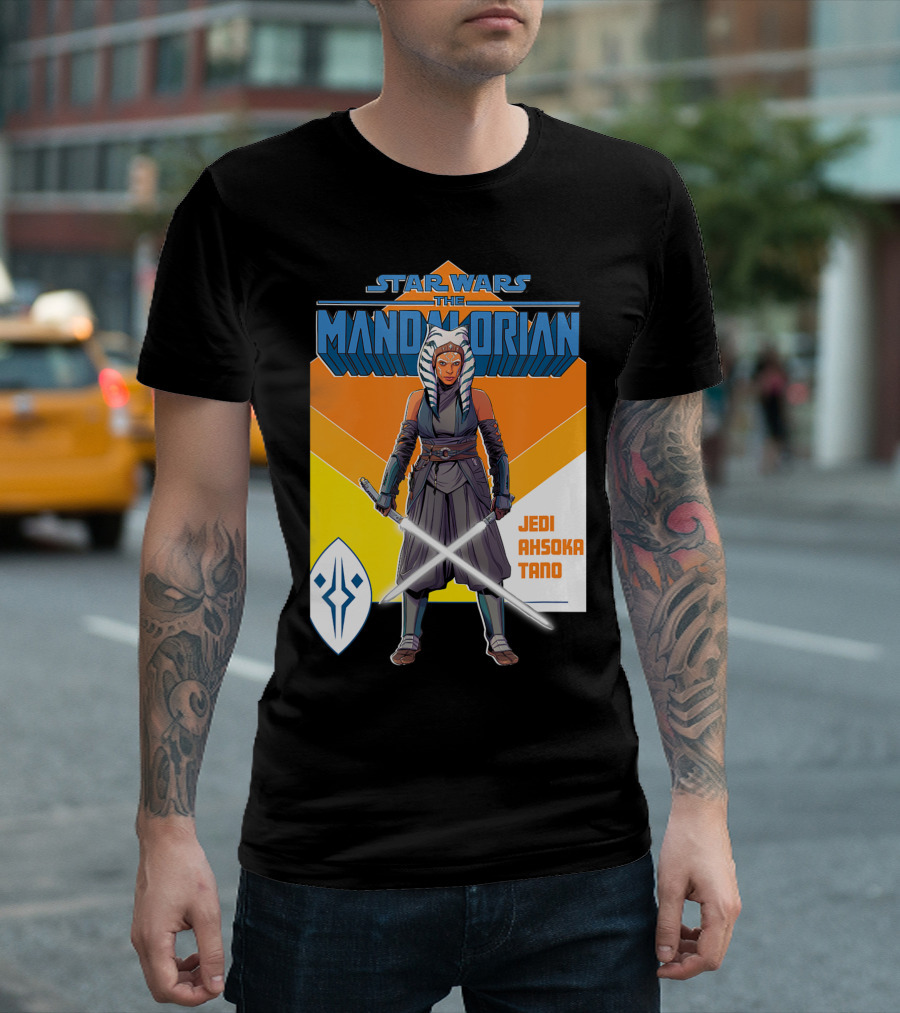 Star Wars The Mandalorian Jedi Ahsoka Tano Lightsaber T-Shirt