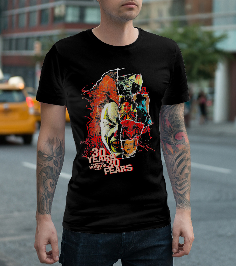 30 Years 30 Fears Halloween Horror Nights Universal Orlando T-Shirt
