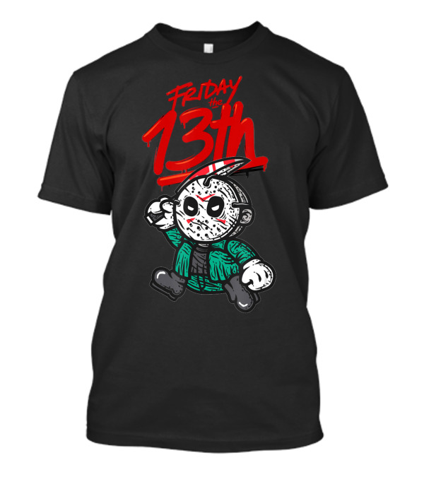 Friday The 13th Cute Baby Horror Characters Playing Horror T-Shirt