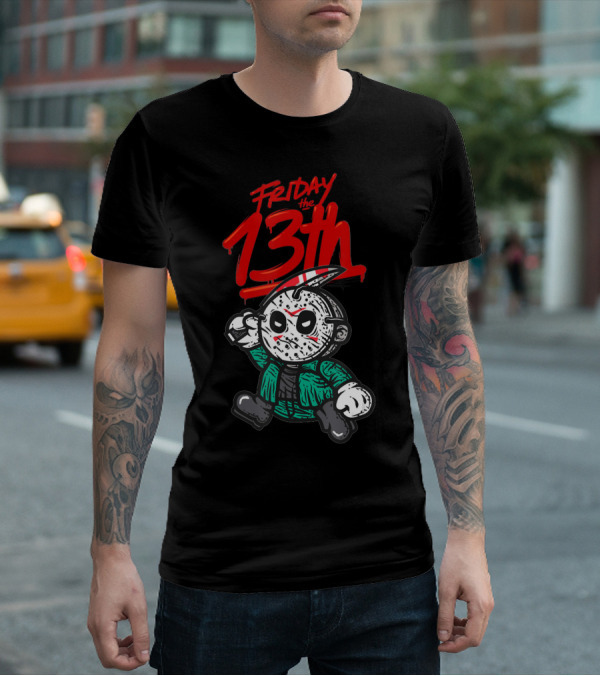 Friday The 13th Cute Baby Horror Characters Playing Horror T-Shirt