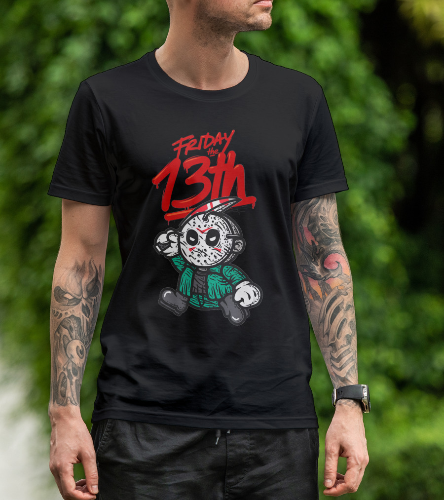Friday The 13th Cute Baby Horror Characters Playing Horror T-Shirt