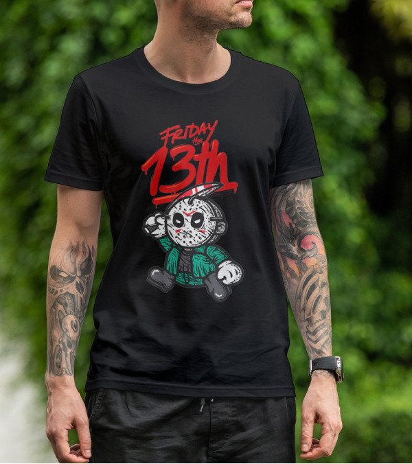 Friday The 13th Cute Baby Horror Characters Playing Horror T-Shirt