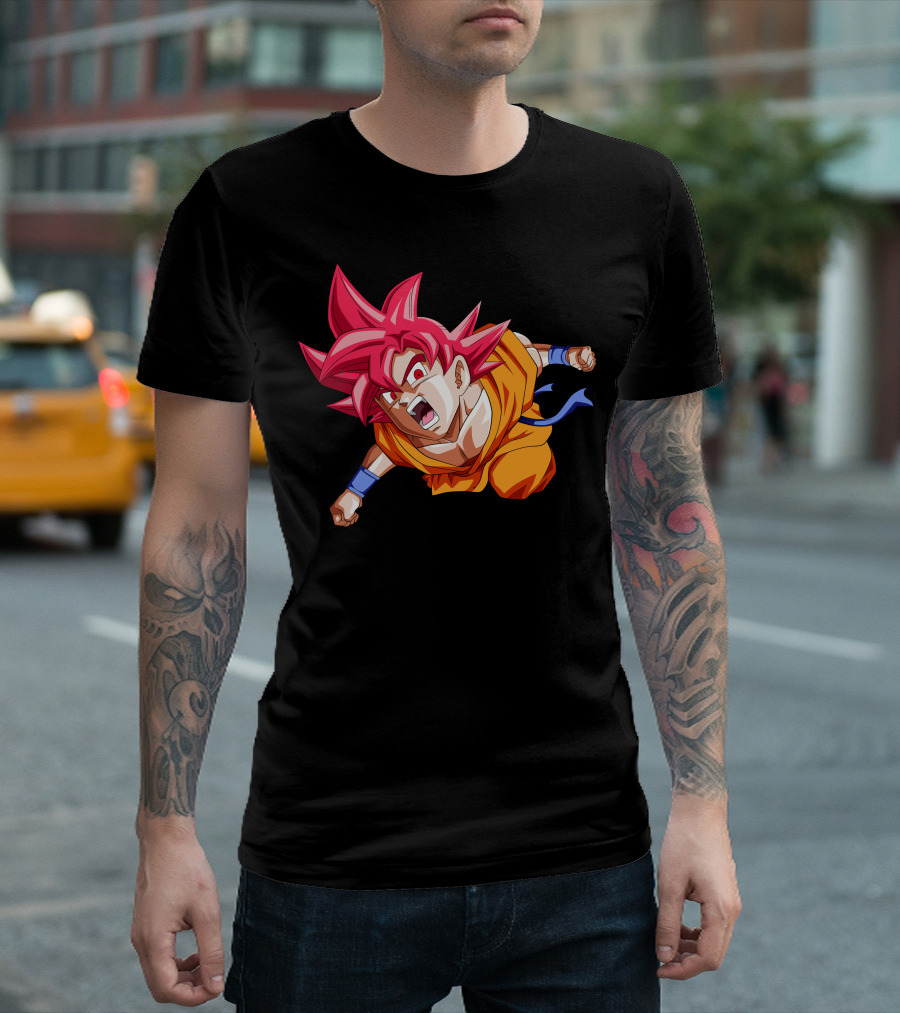 Your Favorite Dragon Ball Super Saiyan Character Iconic Transformation T-Shirt