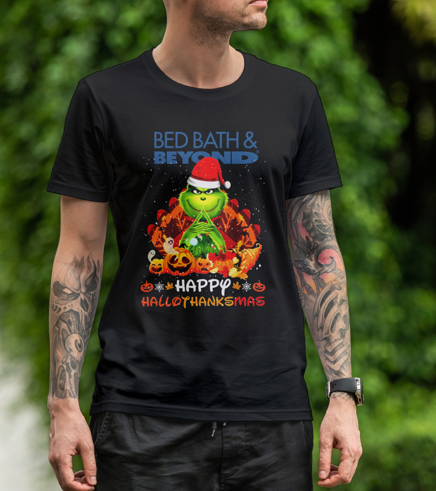 BED BATH And BEYOND HAPPY HALLOTHANKSMAS BBB T-Shirt