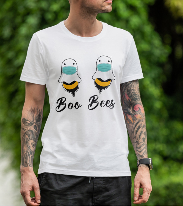 Boo Bees Masked Ghosts Beehive Humor T-Shirt