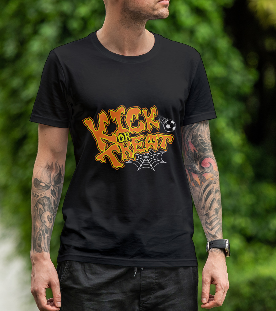 Kick Or Treat Halloween Soccer T-Shirt