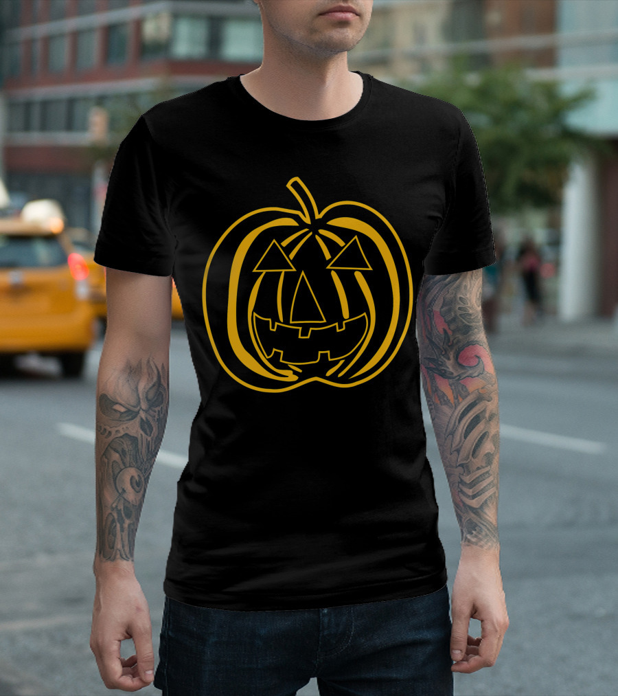 Halloween Pumpkin Face Big Texas T-Shirt