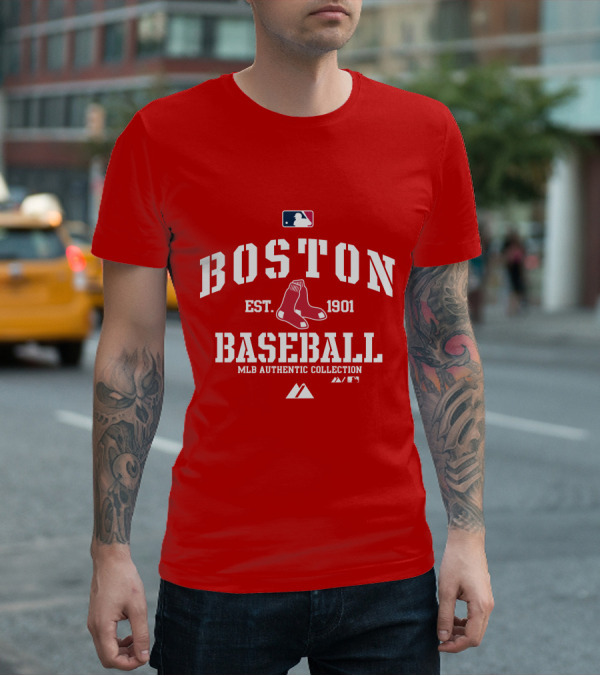 Boston Established 1901 MLB Authentic Collection Baseball T-Shirt