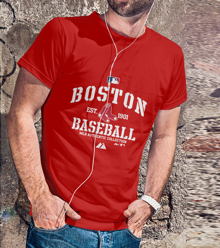 Boston Established 1901 MLB Authentic Collection Baseball T-Shirt