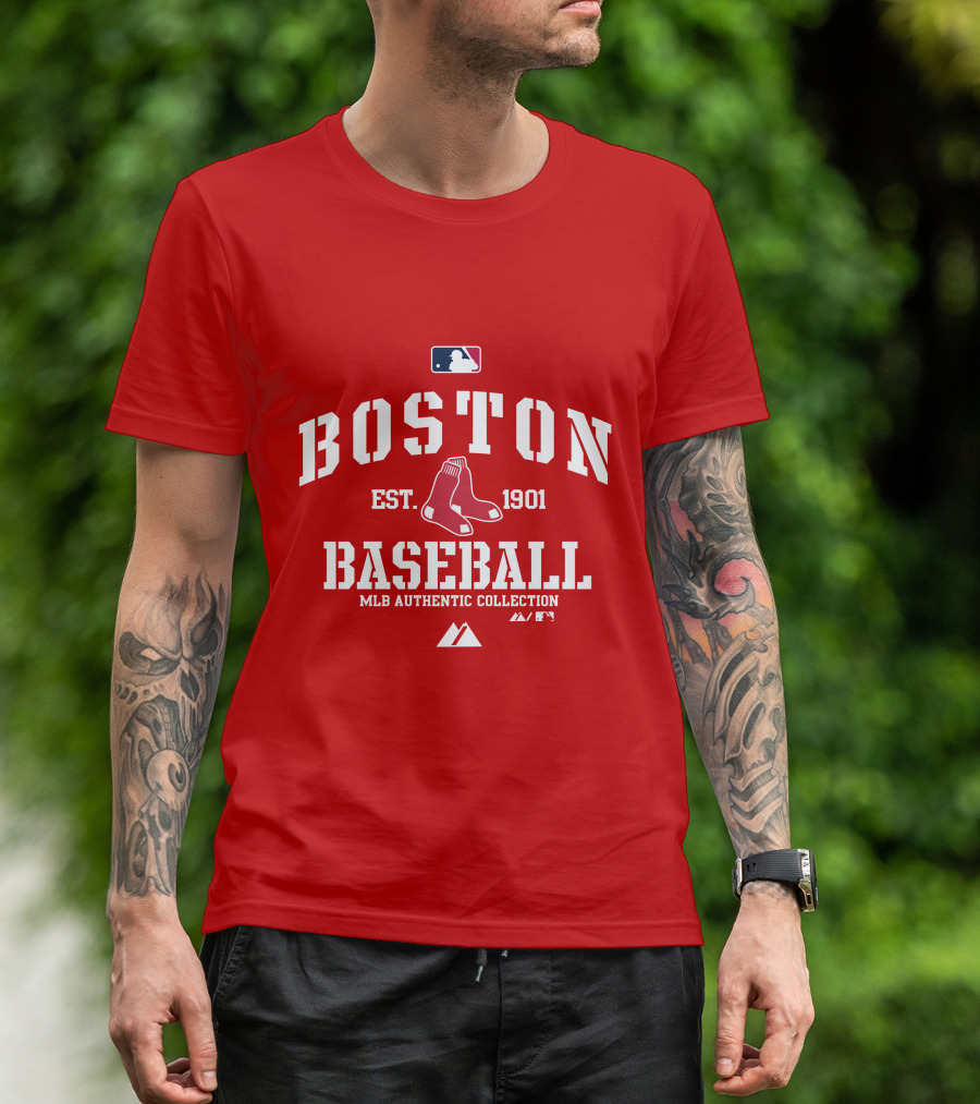 Boston Established 1901 MLB Authentic Collection Baseball T-Shirt