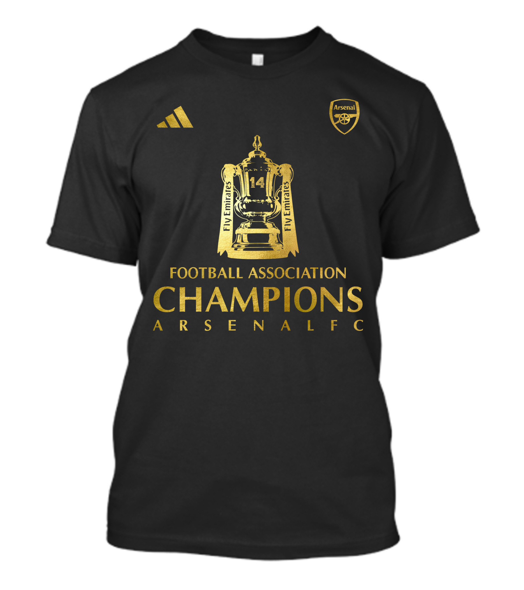 Arsenal FC 14 FA Cup Champions Football Association T-Shirt