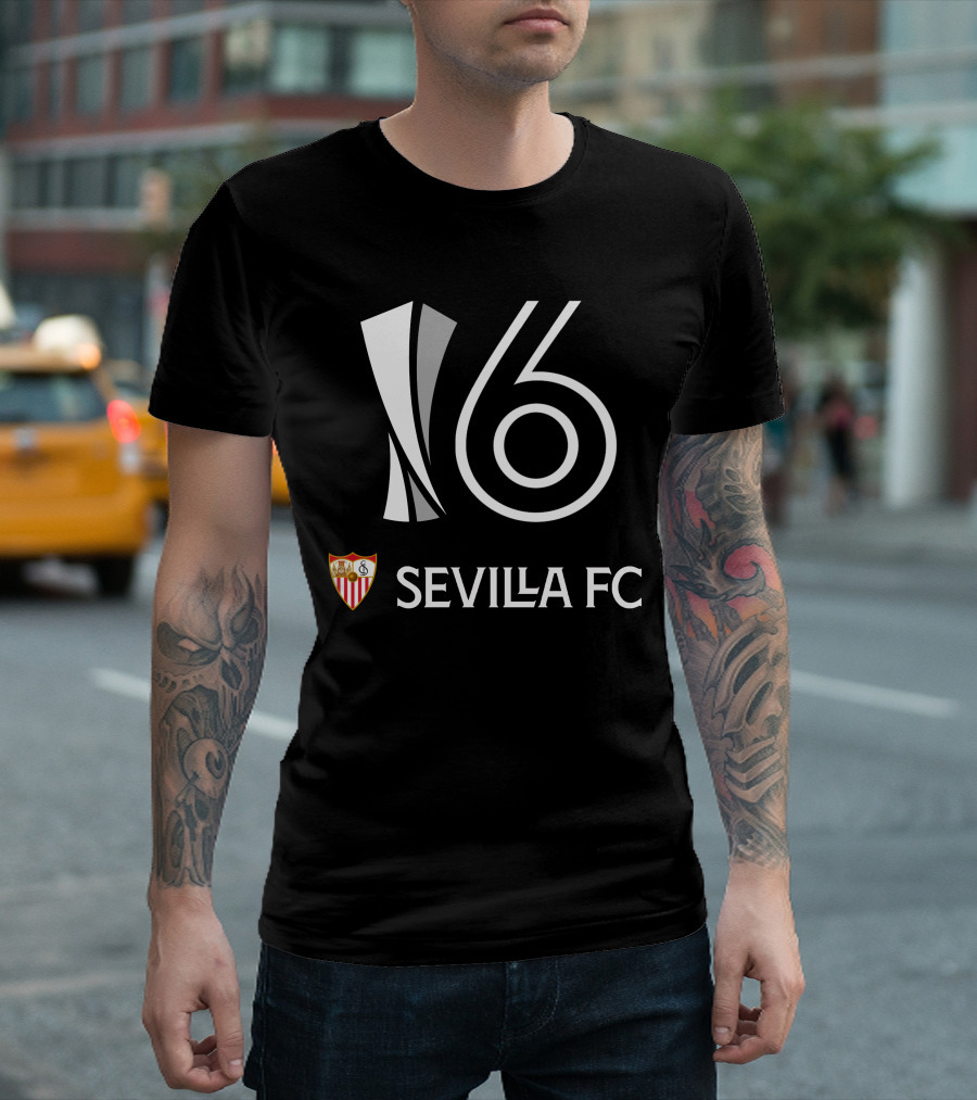 6 Europa League Titles Sevilla FC 16 T-Shirt