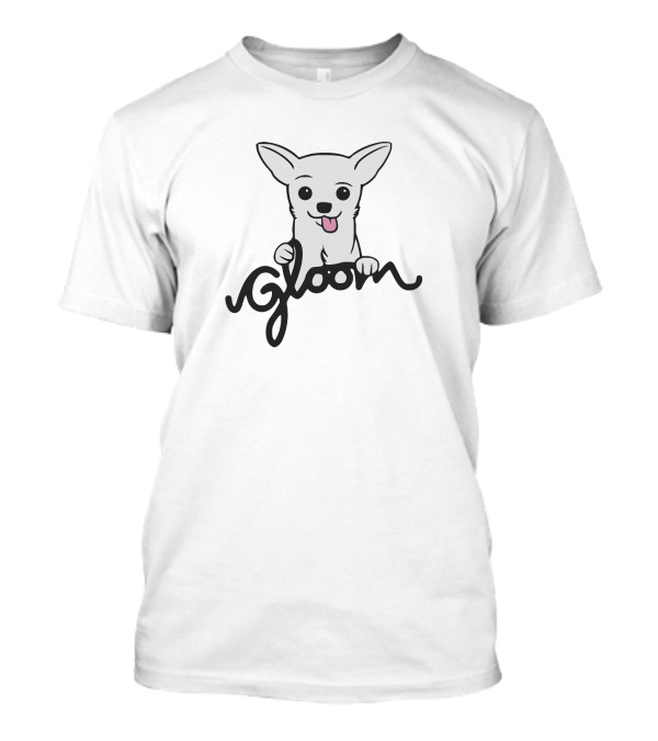 Gloom Cute Dog Cartoon Posing With Lively Expression T-Shirt