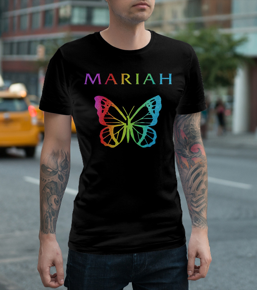 Mariah Carey Butterfly Rainbow Merch T-Shirt