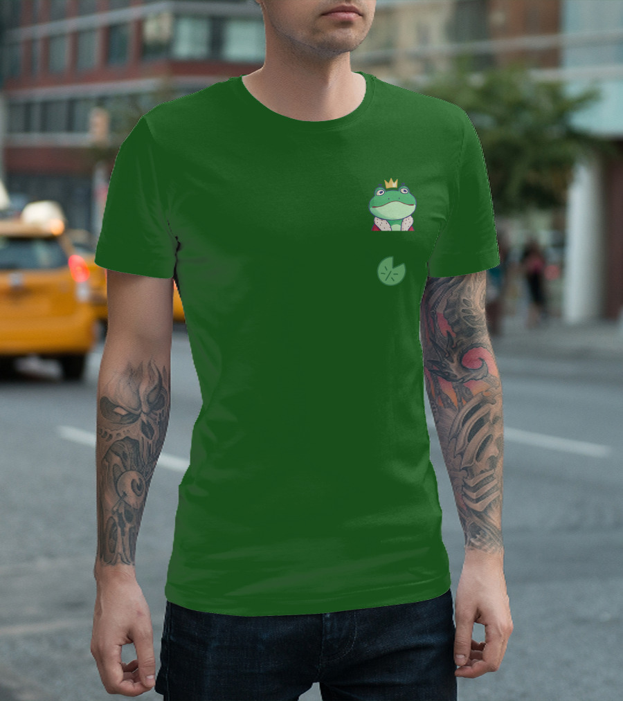 Boomerna Frog King Lily Pad Merch T-Shirt