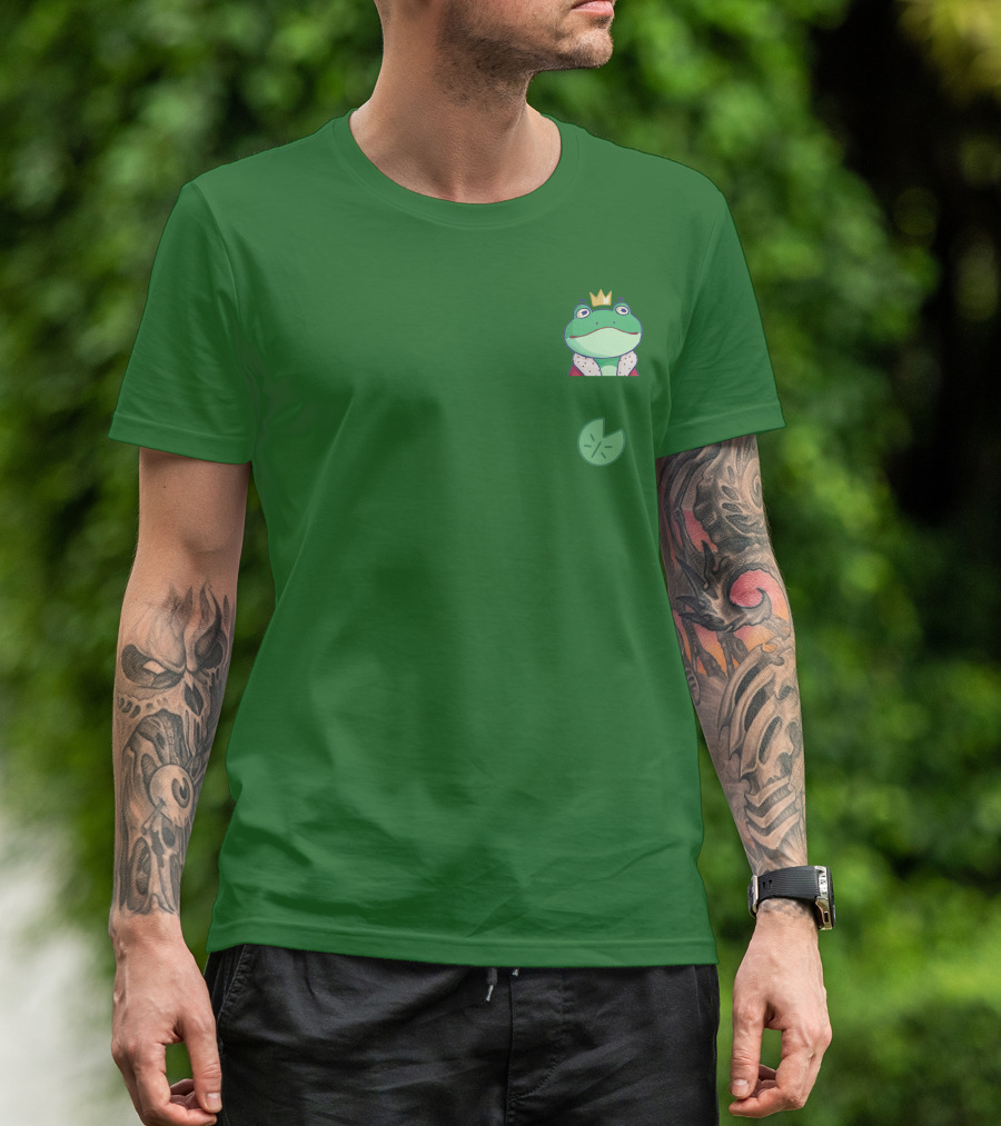 Boomerna Frog King Lily Pad Merch T-Shirt