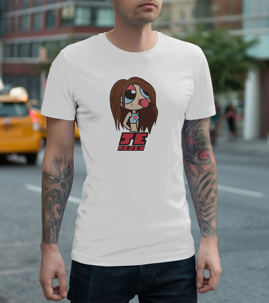 JE Merch Jenelle Eason Cartoon Character Popping Bubblegum T-Shirt