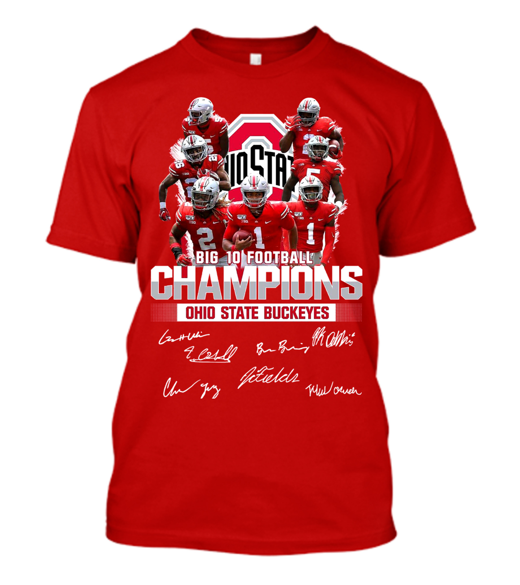 Big 10 Football Champions Ohio State Buckeyes T-Shirt