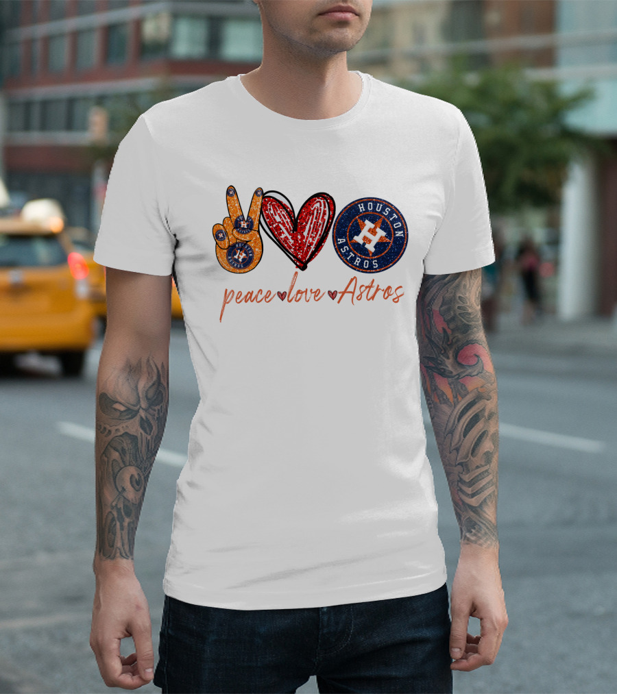 Peace Love Houston Astros T-Shirt