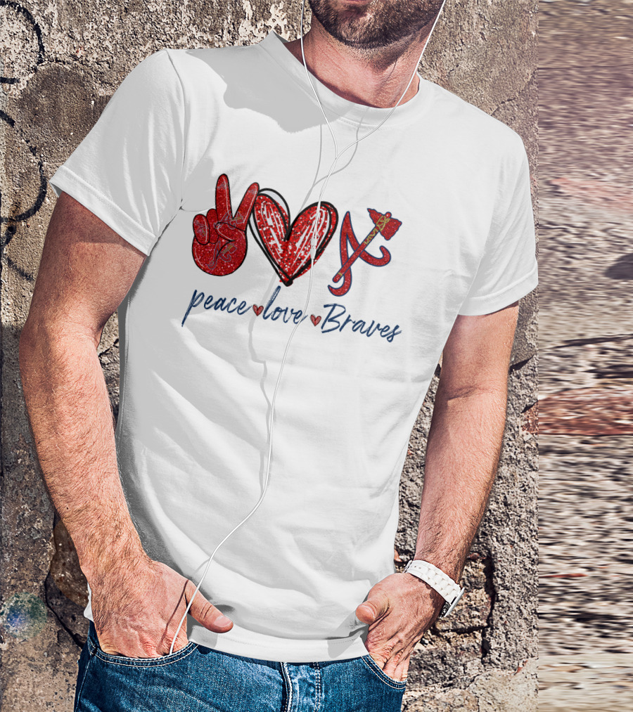 Peace Love Braves T-Shirt