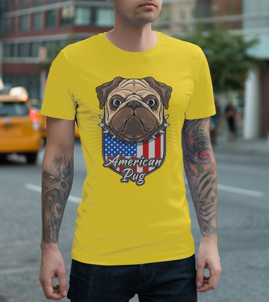 American Pug Bulldog USA T-Shirt
