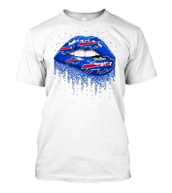 Buffalo Bills Football Team Blue Lips T-Shirt