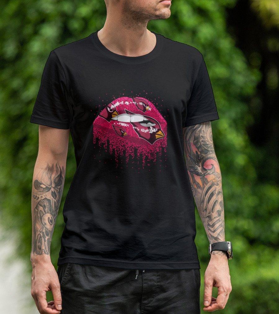 Arizona Cardinals Logo Lips T-Shirt