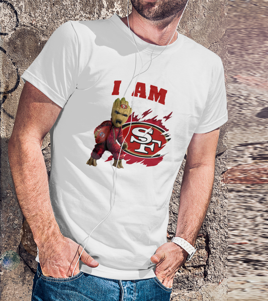 I Am Groot San Francisco 49ers Football Play T-Shirt