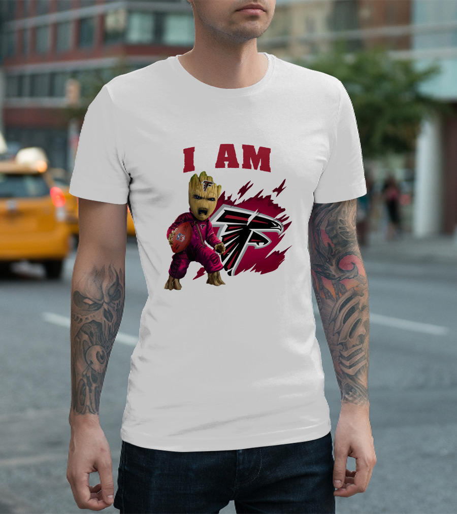 I Am Groot Atlanta Falcons Football Team Fan T-Shirt