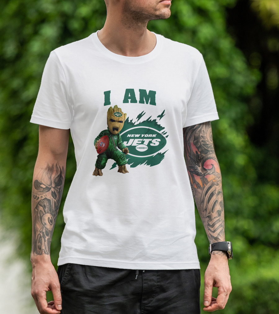 I Am Groot New York Jets Football Character T-Shirt
