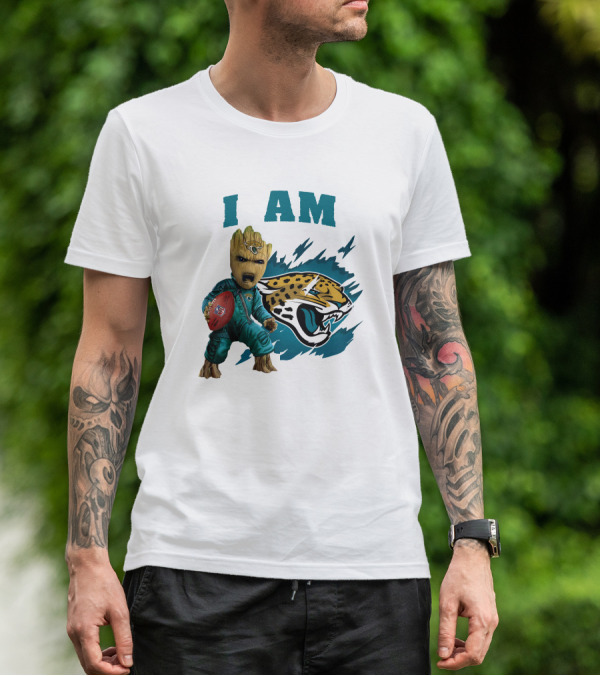 I Am Groot Jacksonville Jaguars Football Fan T-Shirt