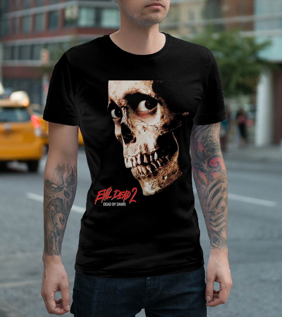 Evil Dead 2 Dead By Dawn Skull Face T-Shirt