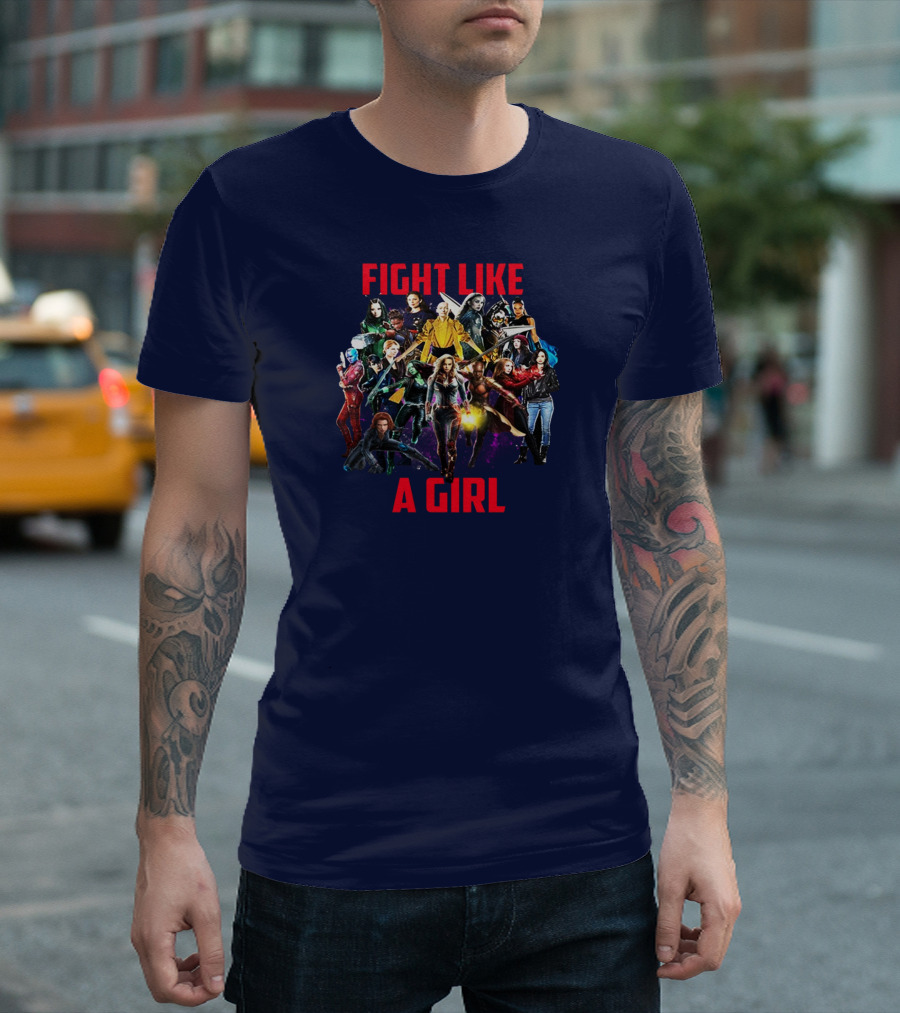 FIGHT LIKE A GIRL Marvel Heroes Empowerment Ensemble T-Shirt