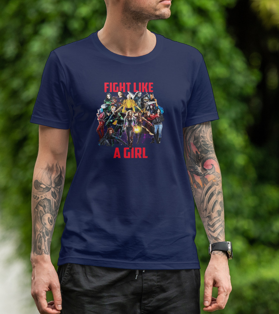 FIGHT LIKE A GIRL Marvel Heroes Empowerment Ensemble T-Shirt