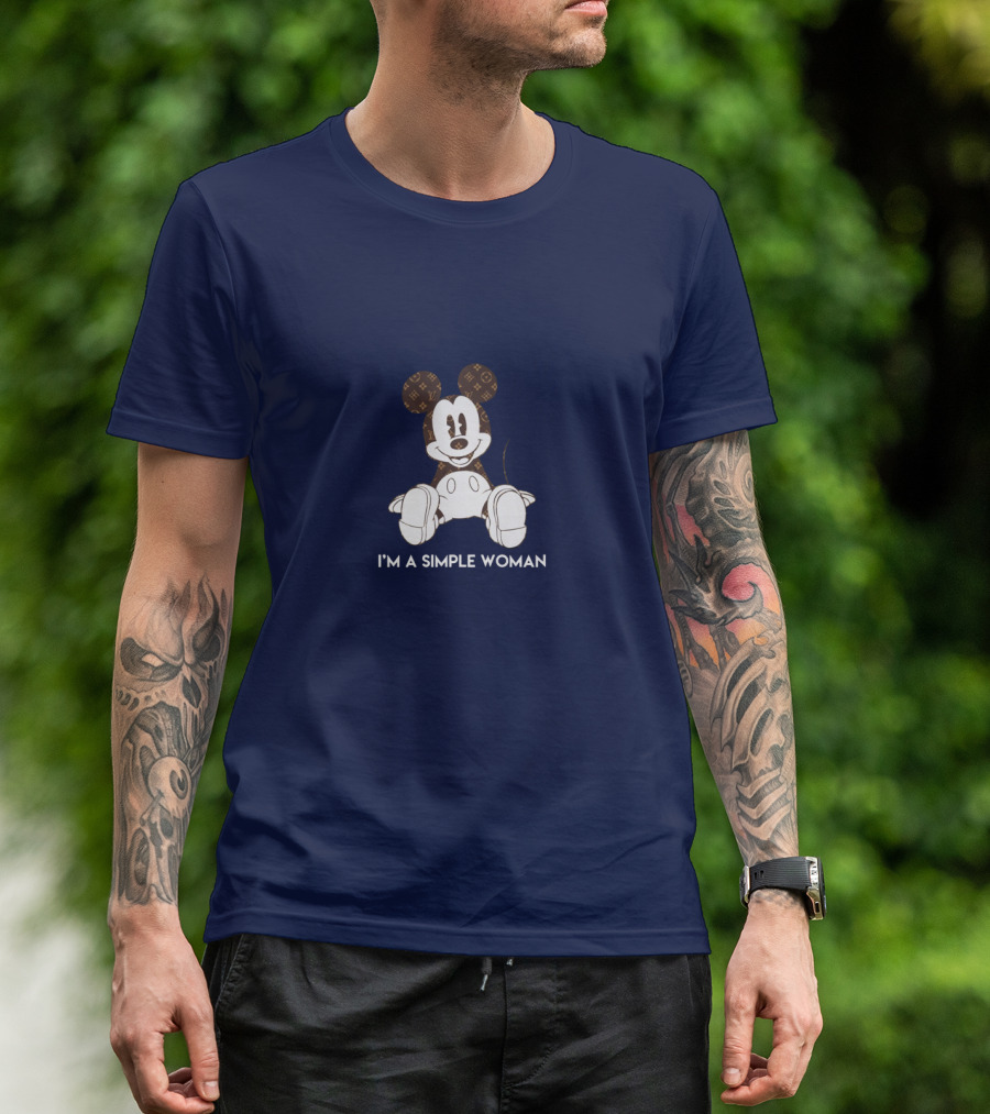 I'm A Simple Woman Mickey LV-Inspired T-Shirt