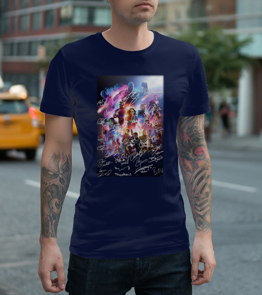 AVENGERS Marvel Cinematic Universe Cast T-Shirt