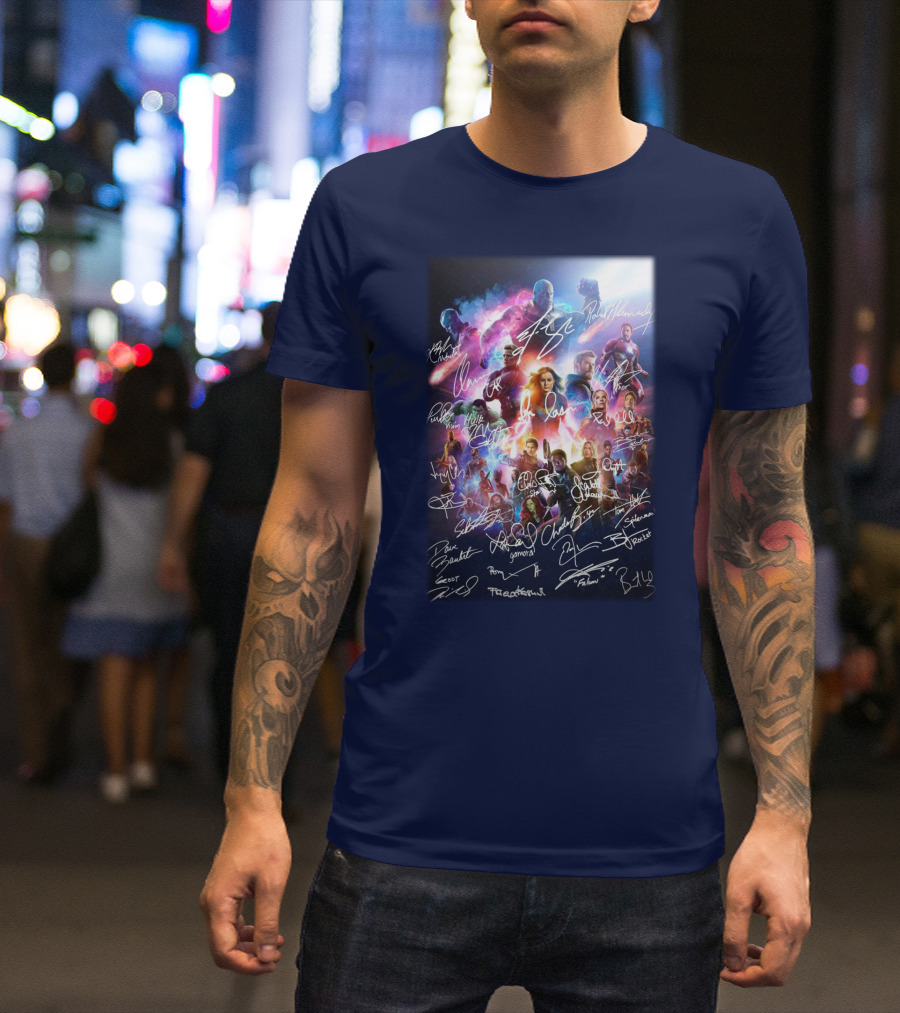 AVENGERS Marvel Cinematic Universe Cast T-Shirt