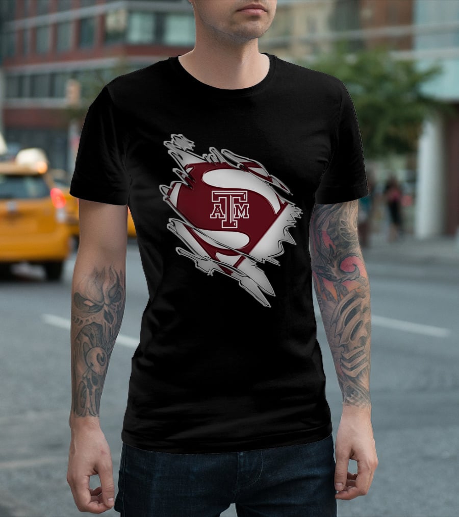 Texas A&M Aggies Logo Shield Tear T-Shirt