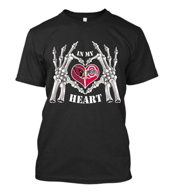 Arizona Cardinals Ohio State Buckeyes In My Heart T-Shirt