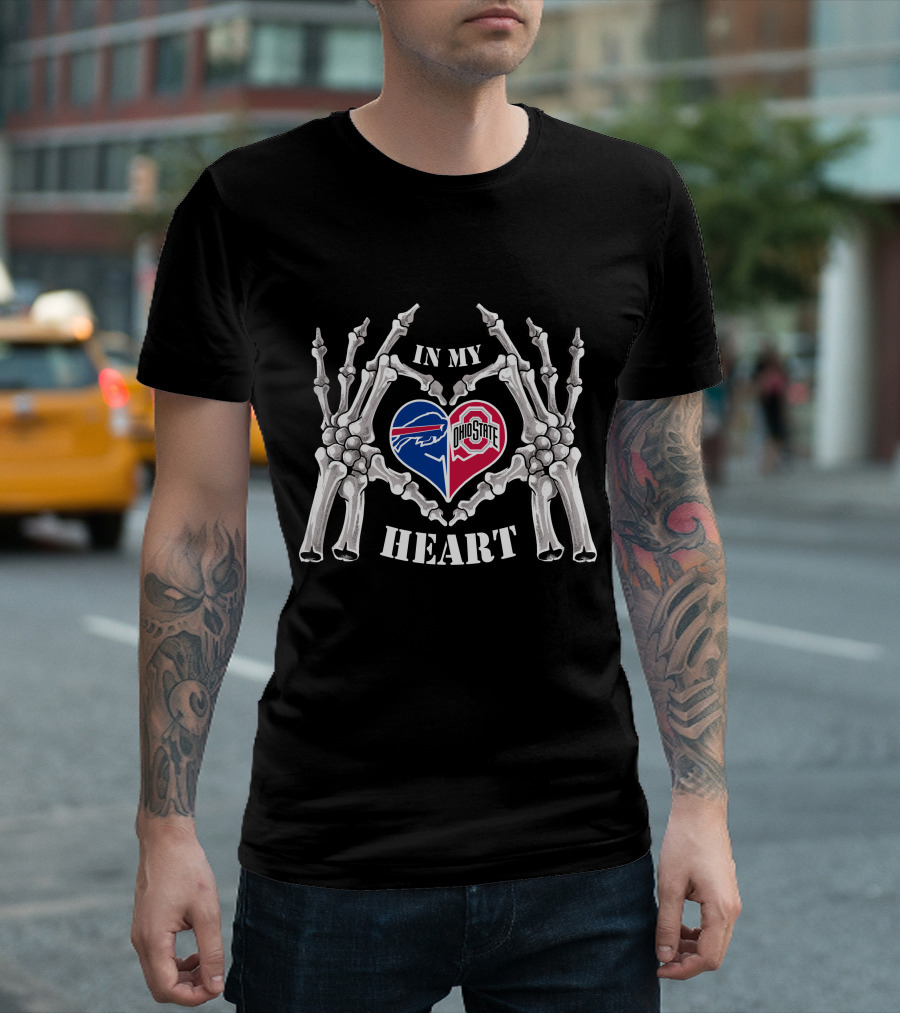 Buffalo Bills Ohio State Buckeyes In My Heart T-Shirt