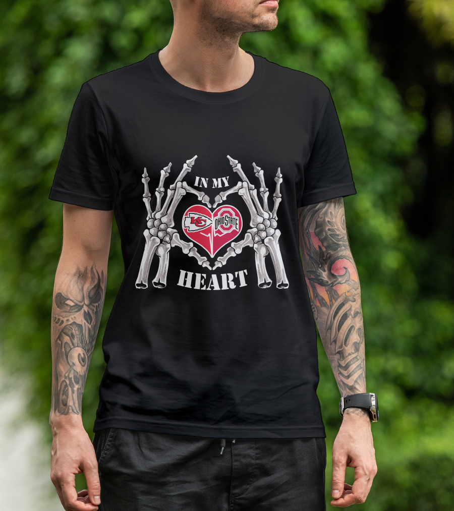 Kansas City Chiefs Ohio State Buckeyes In My Heart T-Shirt